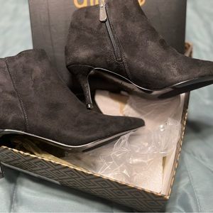 Charles David black suede boots with kitten heel. Brand new, Size 6.5